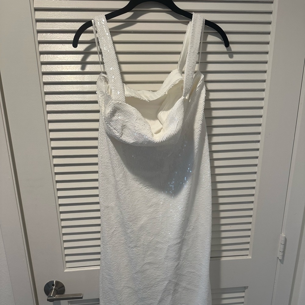 Meshki sequin white dress, size Medium - Picture 6 of 10